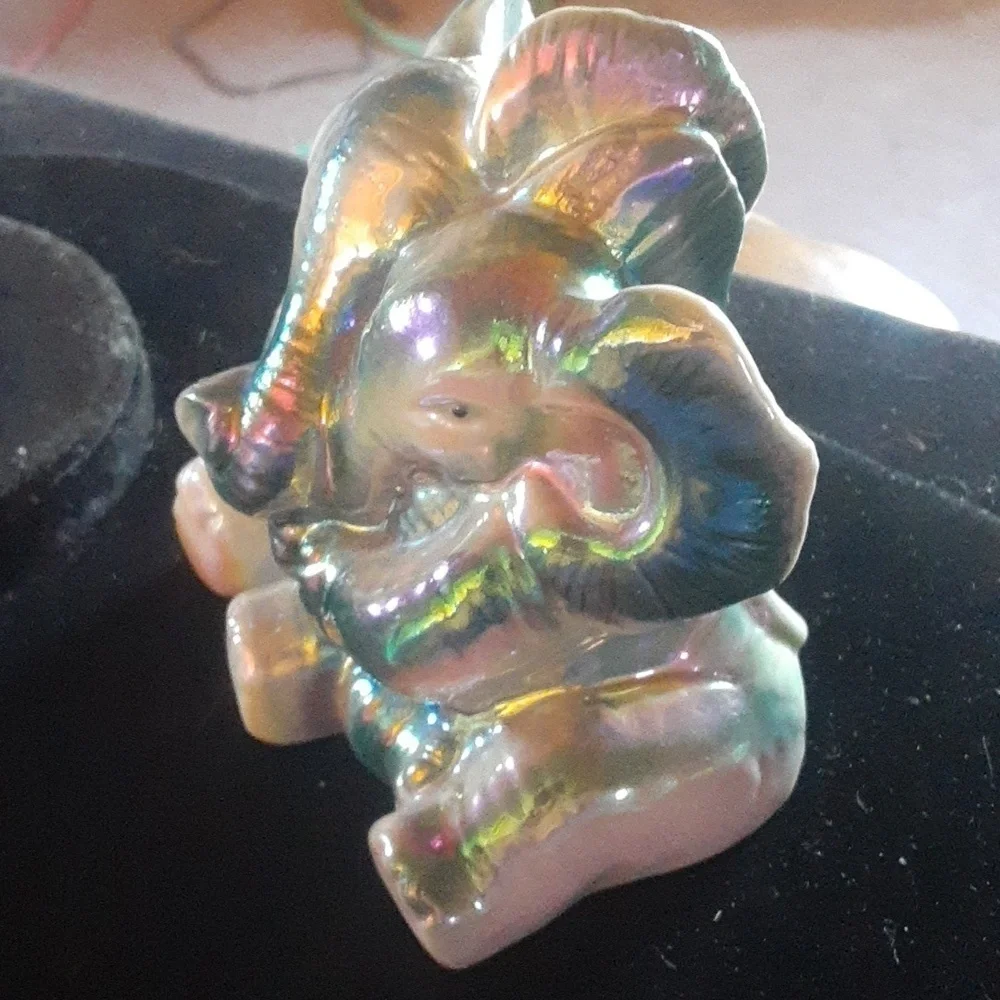 Iridescent Elephant Decor Piece
